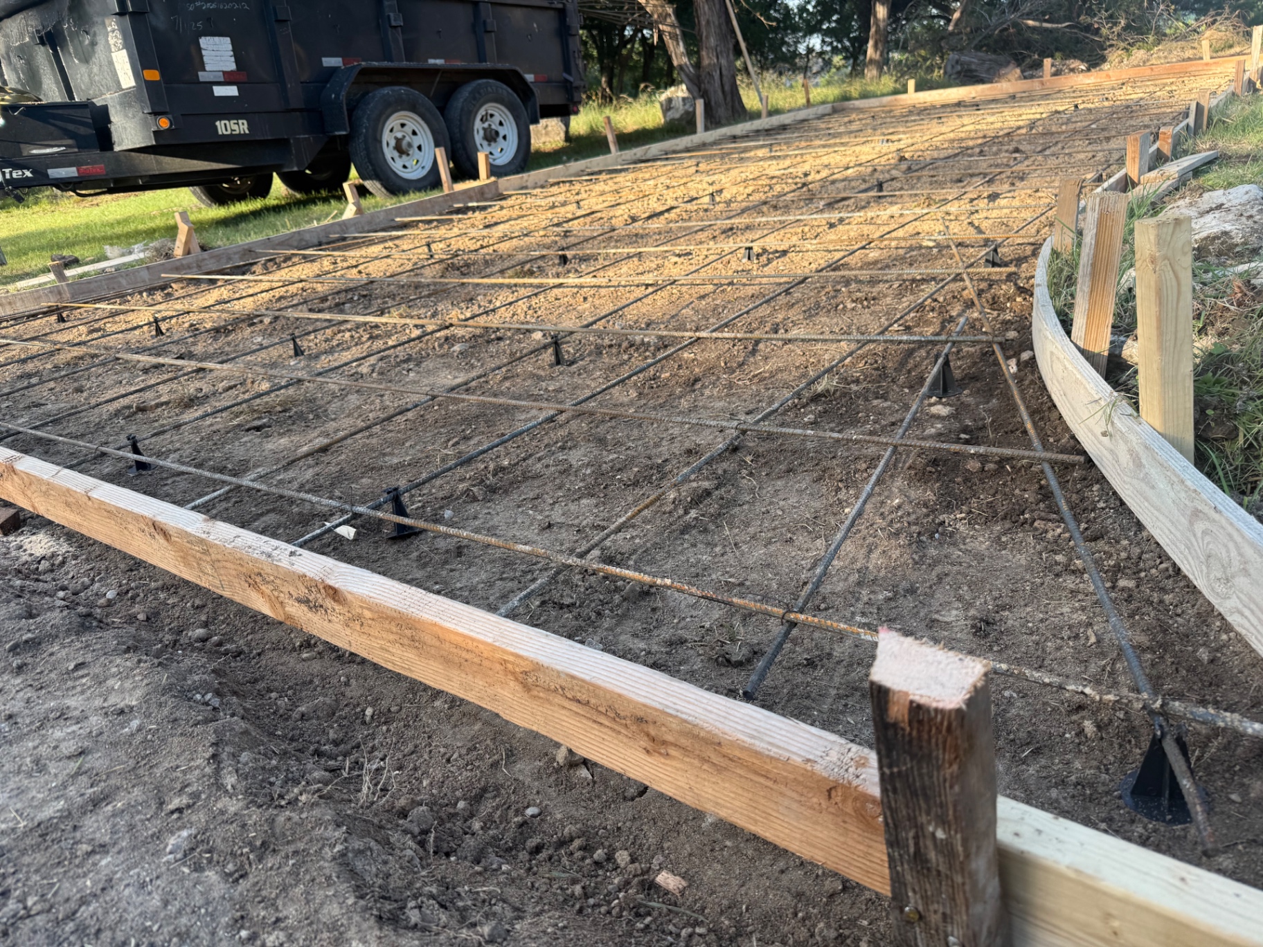 Reinforced Driveway Forms